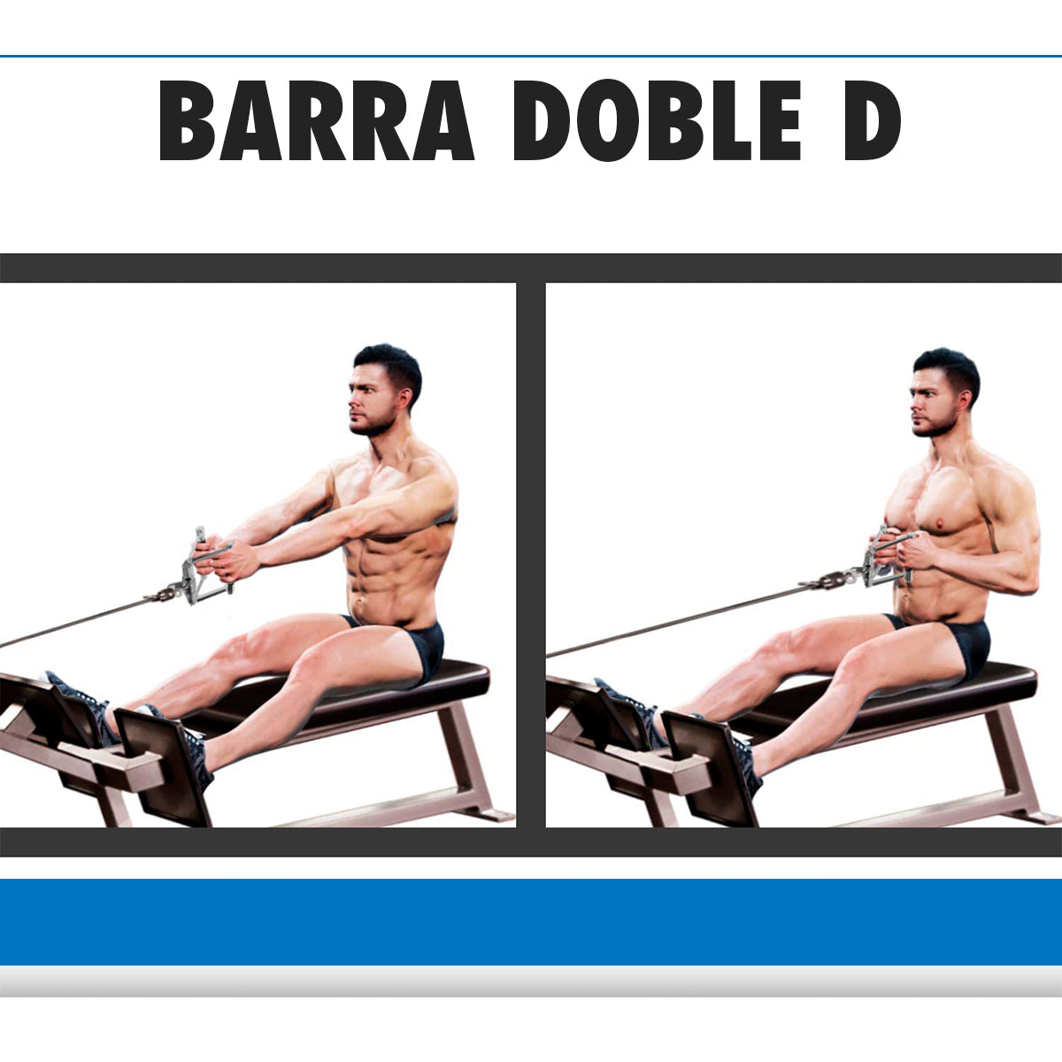 Barra Doble D, Barra en V y Barra Recta (PACK)