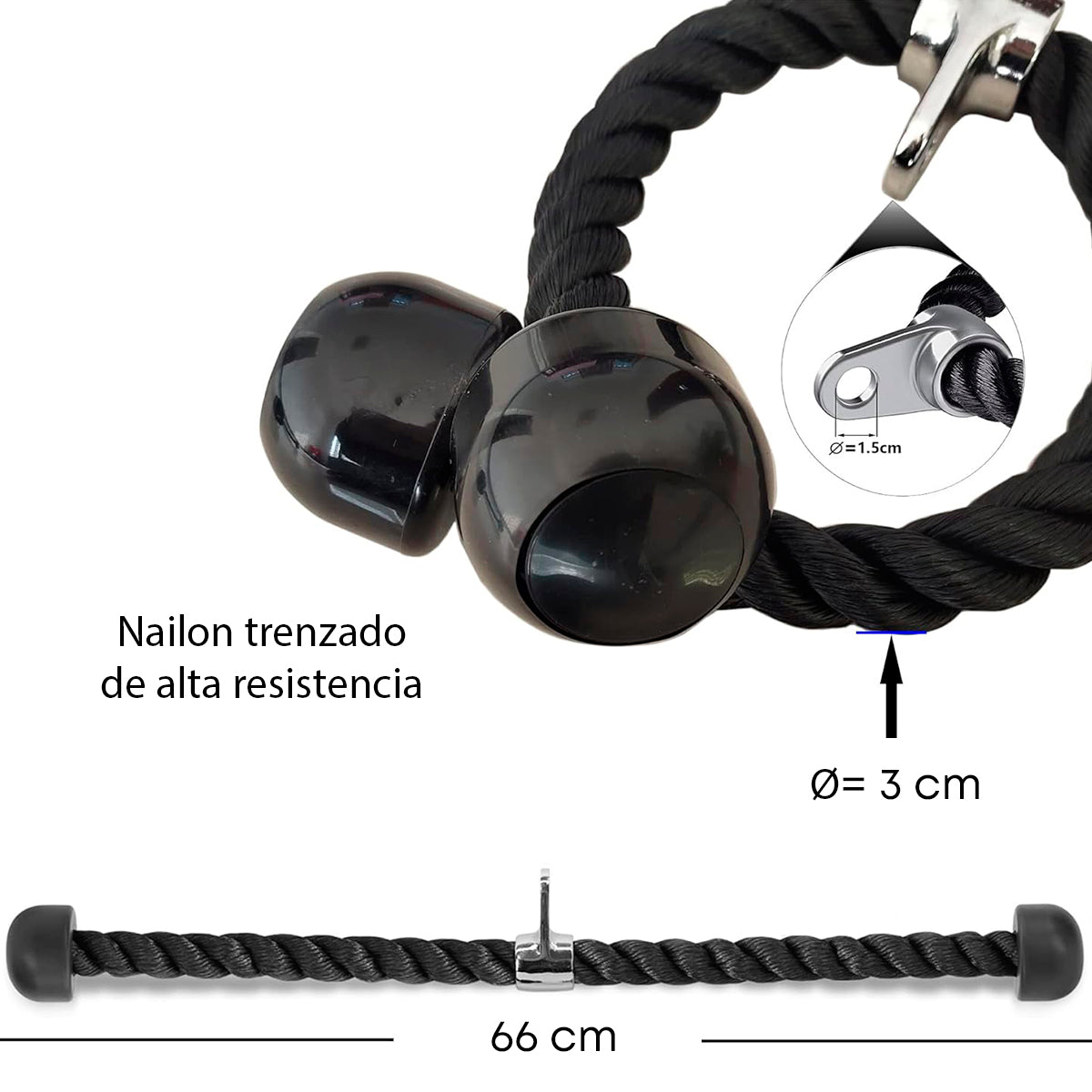 Cuerda Para Triceps - 26in