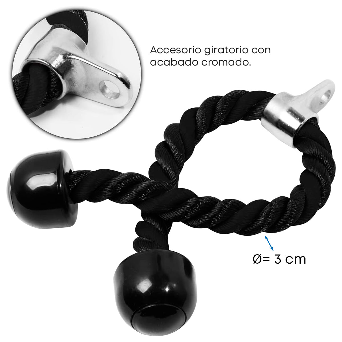 Cuerda Para Triceps - 26in