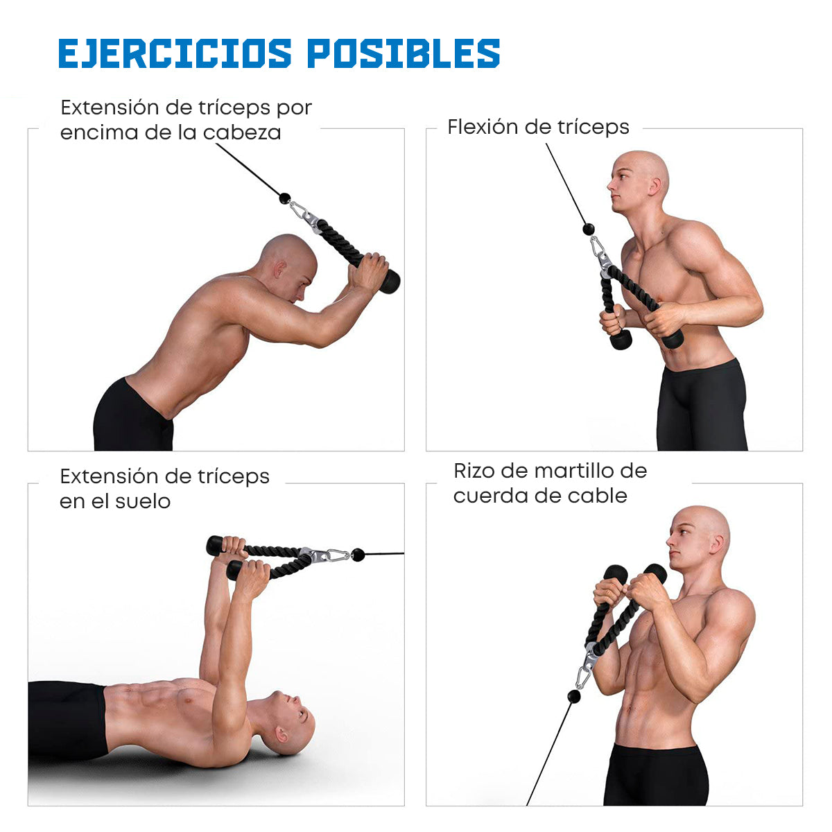 Cuerda Para Triceps - 26in
