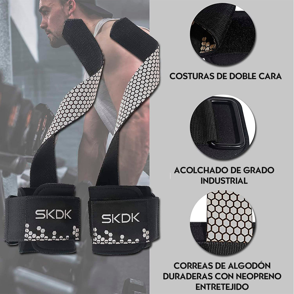 Muñequeras Con Correa + Gel antideslizante