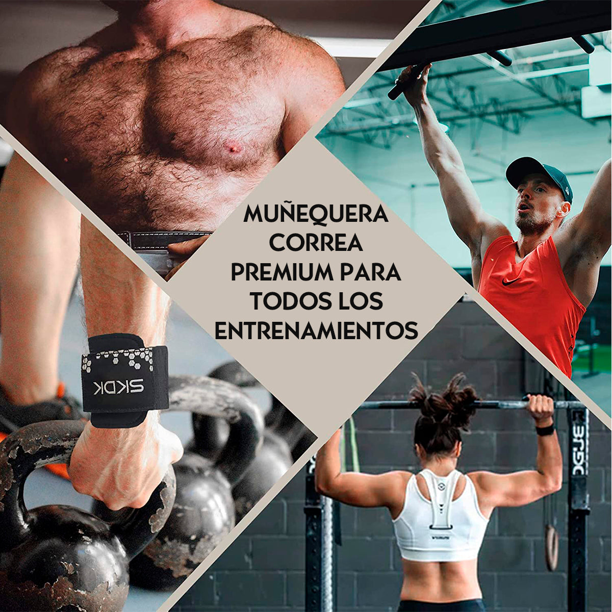 Muñequeras Con Correa + Gel antideslizante
