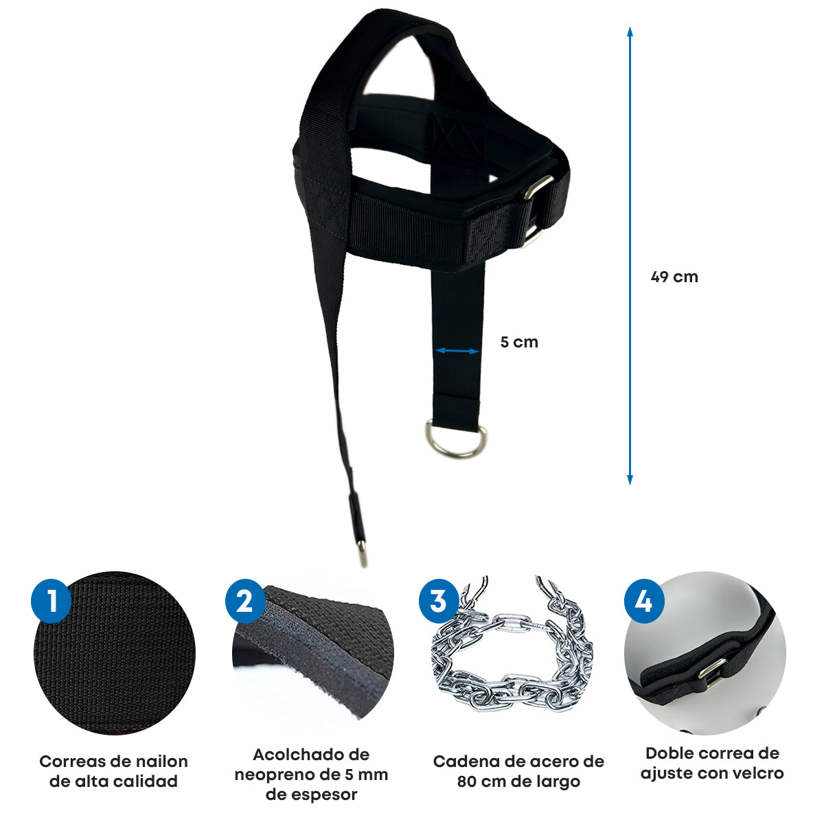 Arnes para entrenamiento de cuello