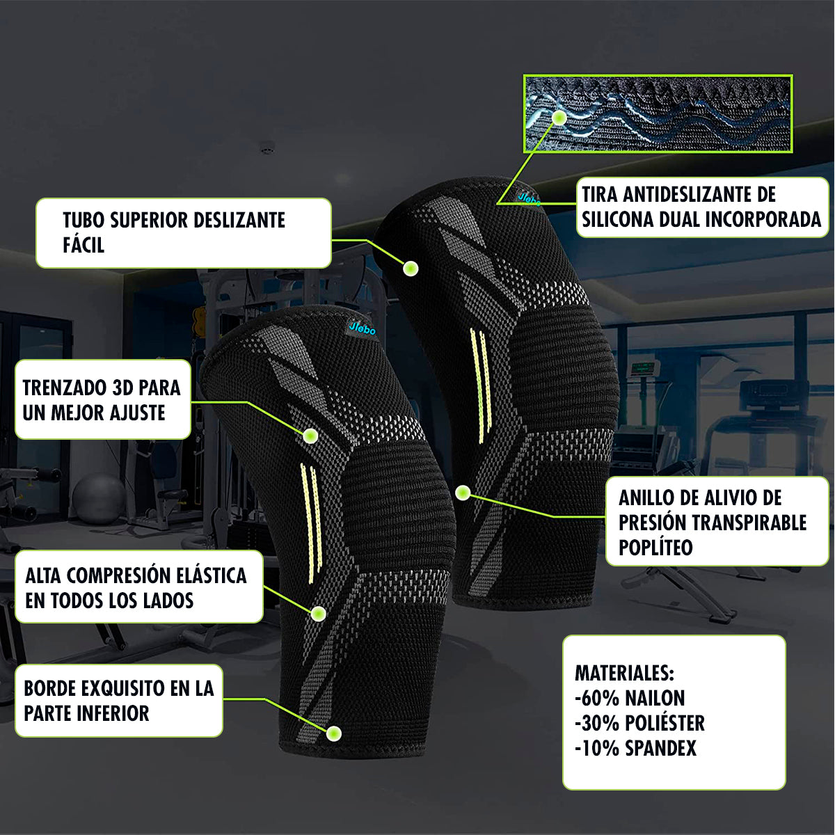 Rodillera De Entrenamiento Elásticas