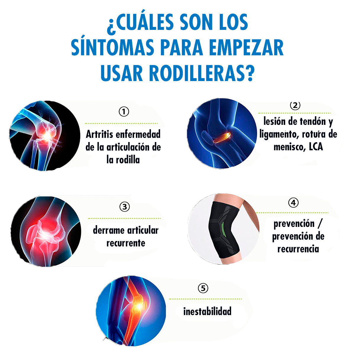 Rodillera De Entrenamiento Elásticas