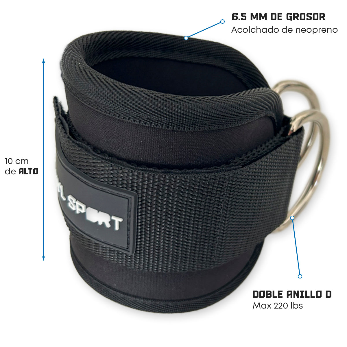 Tobilleras para poleas